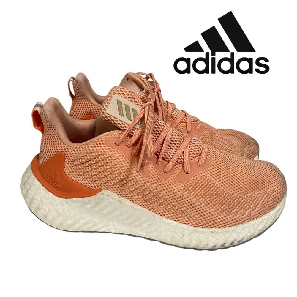 ADIDAS Men's AlphaBoost Semi Coral Running Sneakers 7